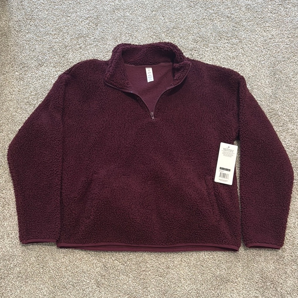 58. NWT- Marika Plush Quarter-Zip Pullover